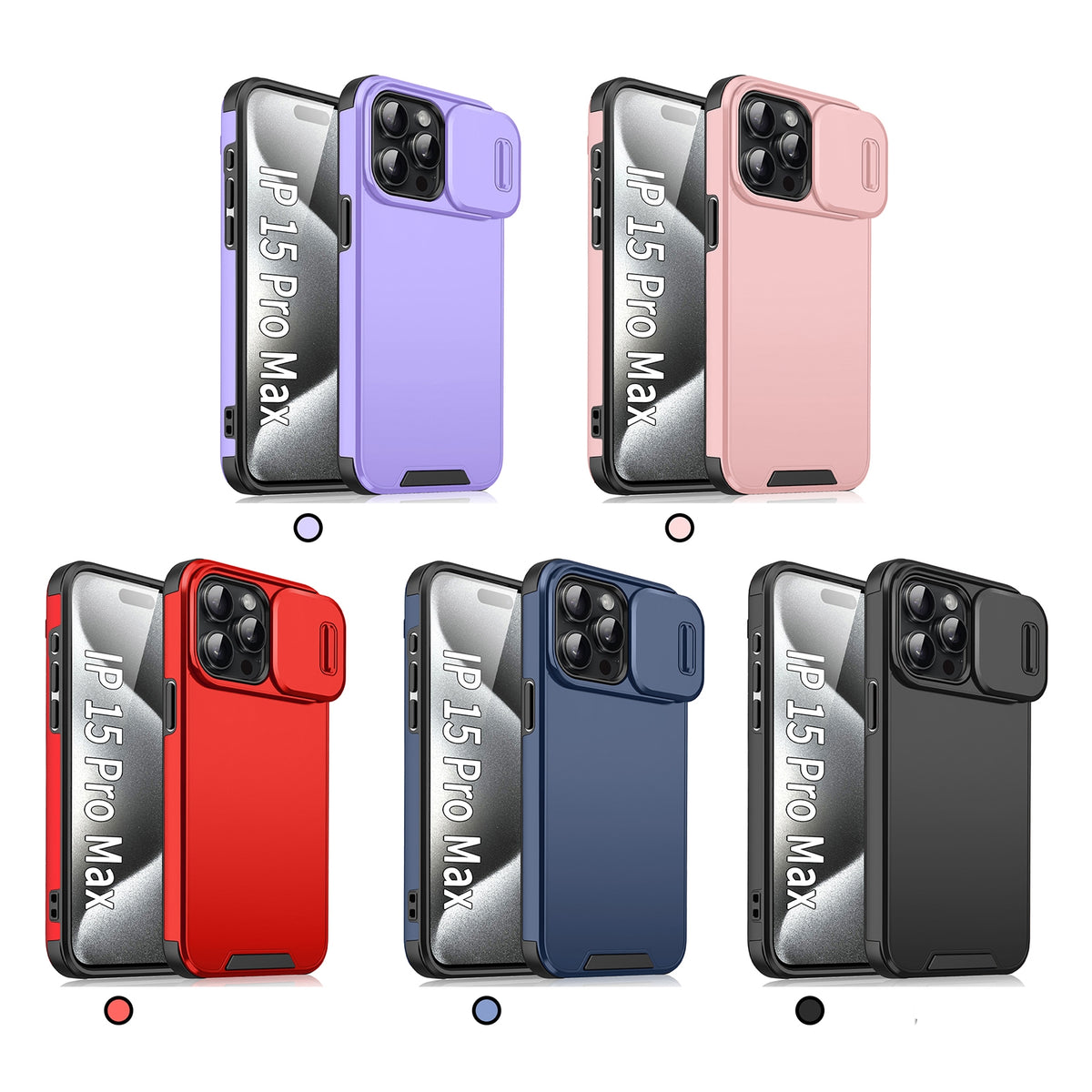 ELECTROPRIME For iPhone 15 Plus / 14 Plus Sliding Camshield TPU + PC Phone Case(Red)