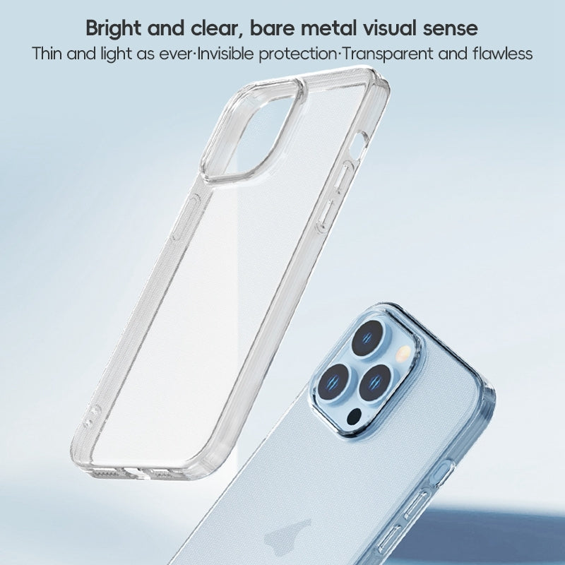 ELECTROPRIME For iPhone 15 Plus ZGA Clear TPU Shockproof Phone Case(Transparent)