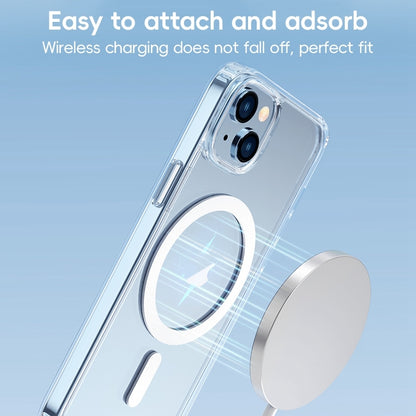ELECTROPRIME For iPhone 15 Plus ZGA Magsafe Clear PC Hybrid TPU Phone Case(Transparent)
