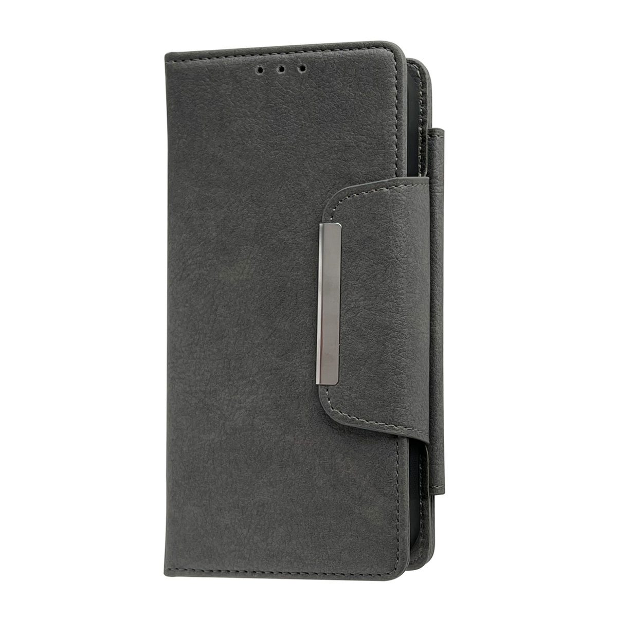 ELECTROPRIME For iPhone 15 Plus Multifunctional Seven Cards Wallet Leather Phone Case(Grey)