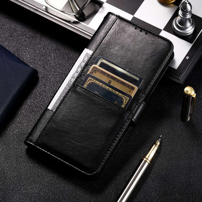 ELECTROPRIME For iPhone 15 Simple 6-Card Wallet Leather Phone Case(Black)