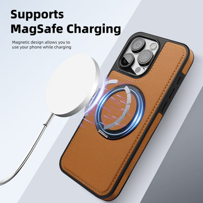 ELECTROPRIME For iPhone 15 Plus Yashi 360 Degree Rotating MagSafe Bracket Phone Case(Purple)