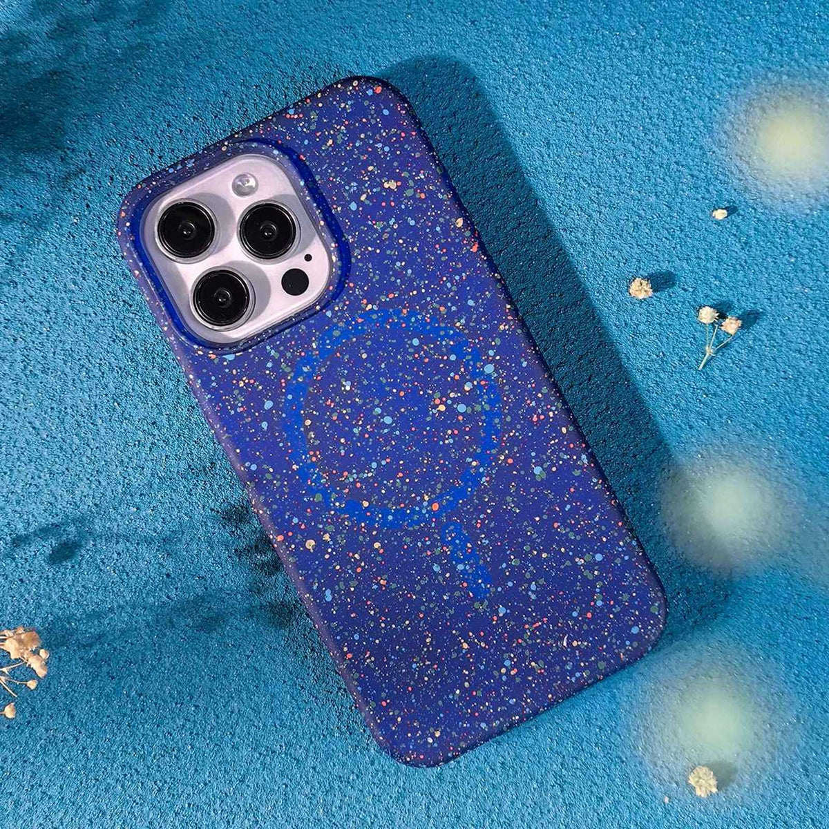 ELECTROPRIME For iPhone 15 Plus Colorful Frosted Magsafe PC Hybrid TPU Phone Case(Blue)