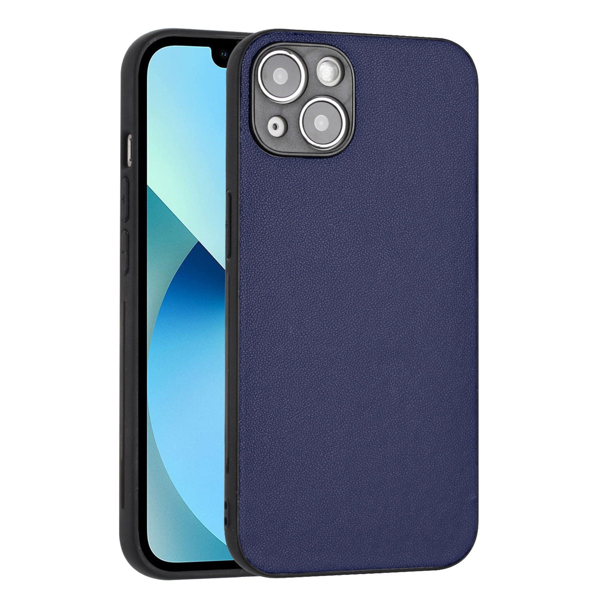 ELECTROPRIME For iPhone 15 R20 Leather Pattern Phone Single Case(Blue)