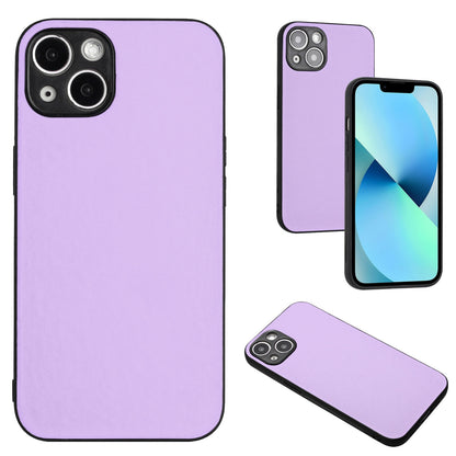 ELECTROPRIME For iPhone 15 R20 Leather Pattern Phone Single Case(Purple)