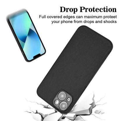 ELECTROPRIME For iPhone 15 R20 Leather Pattern Phone Single Case(Black)