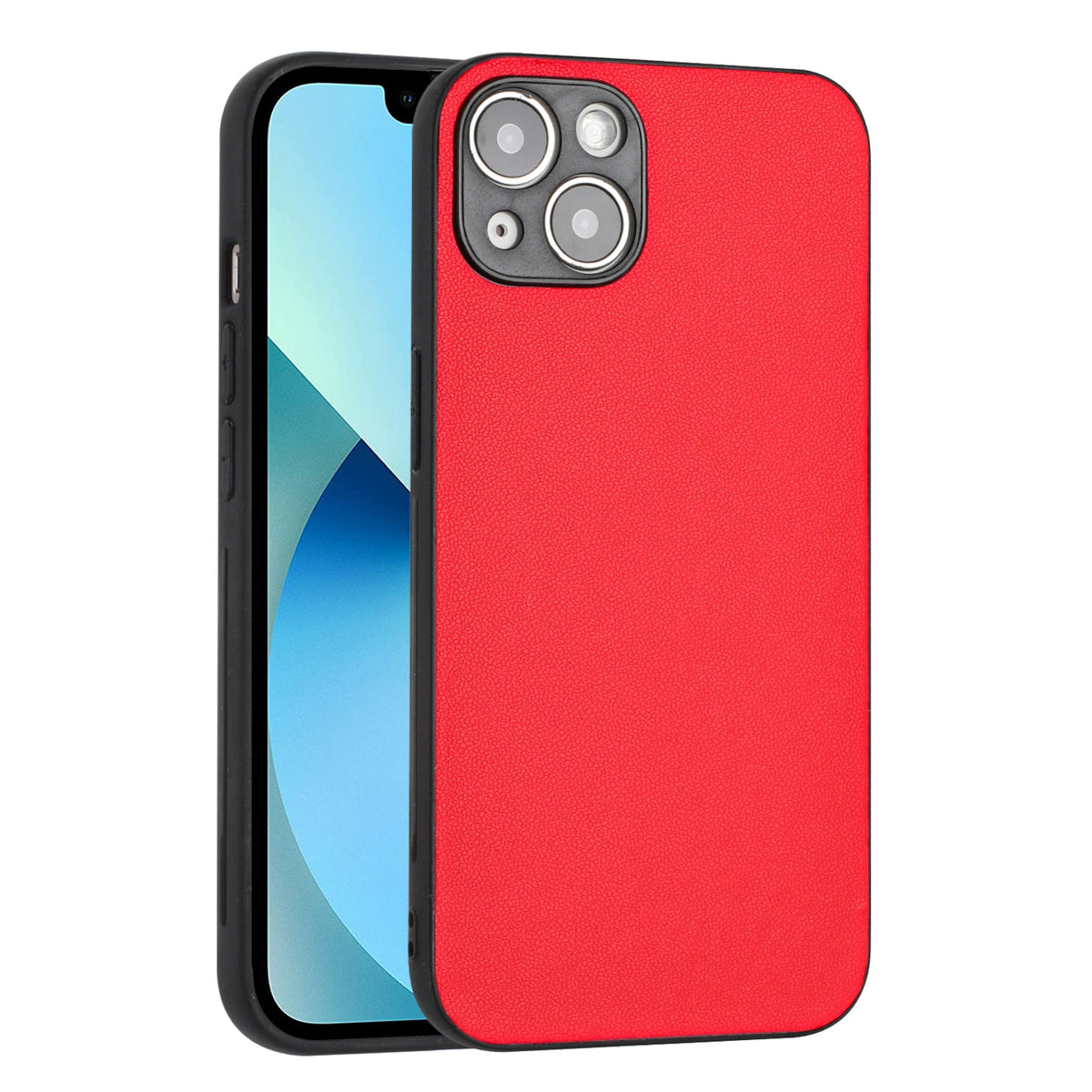 ELECTROPRIME For iPhone 15 R20 Leather Pattern Phone Single Case(Red)