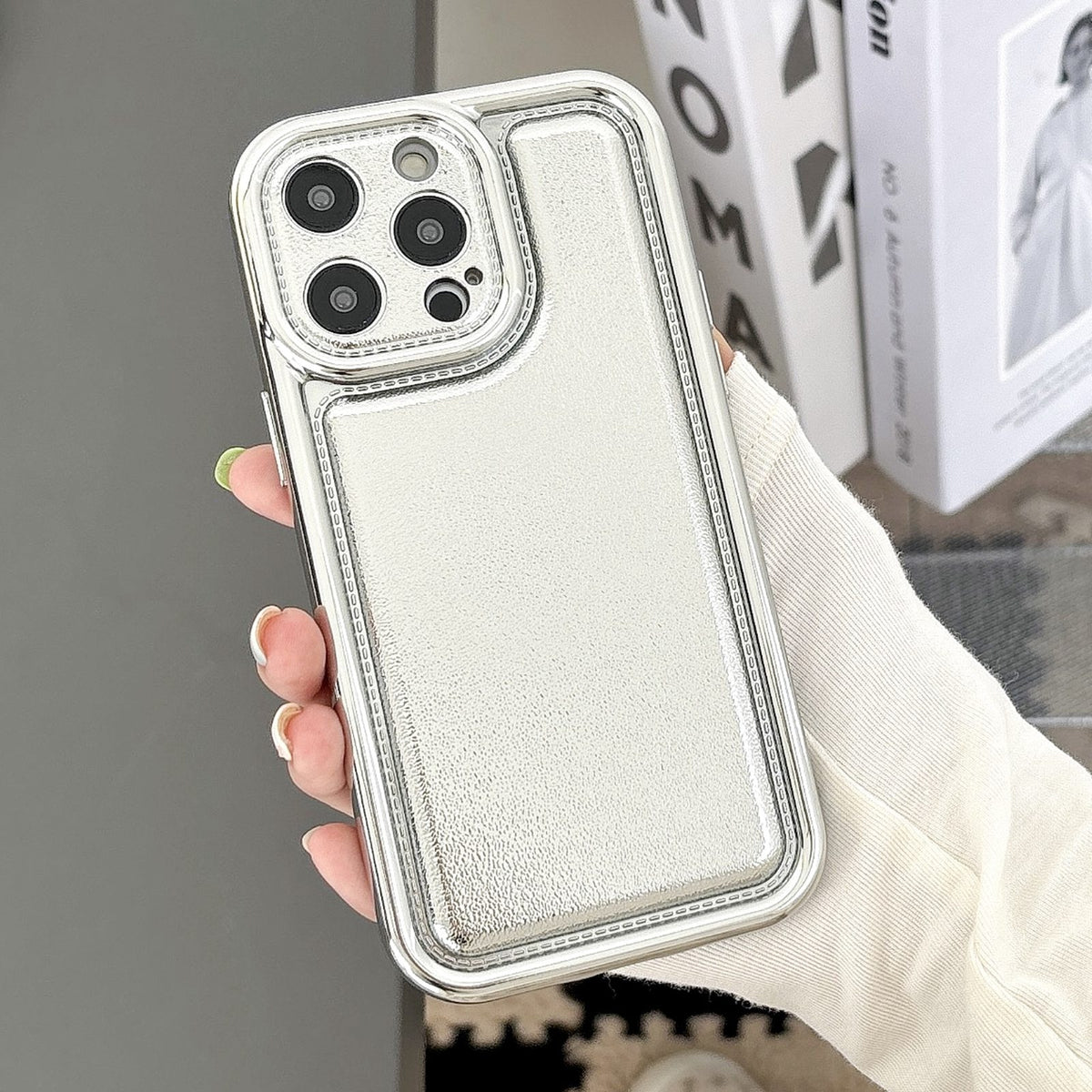 ELECTROPRIME For iPhone 15 Plus Electroplating Frosted TPU Phone Case(Black)