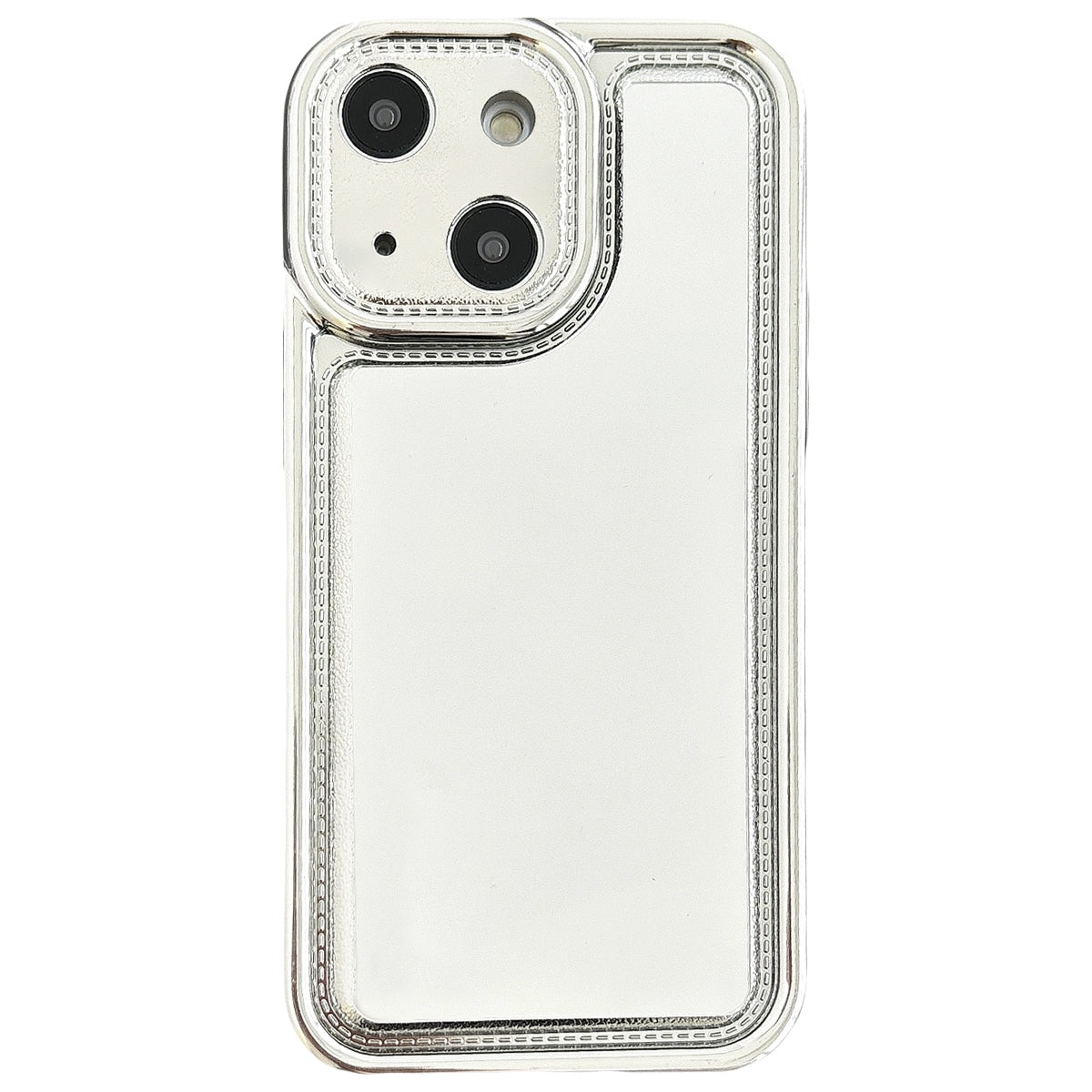 ELECTROPRIME For iPhone 15 Electroplating Mirror TPU Phone Case(Silver)
