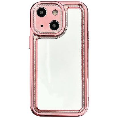 ELECTROPRIME For iPhone 15 Electroplating Mirror TPU Phone Case(Pink)