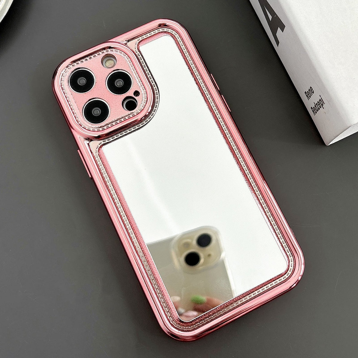 ELECTROPRIME For iPhone 15 Electroplating Mirror TPU Phone Case(Pink)