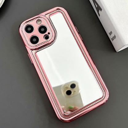 ELECTROPRIME For iPhone 15 Electroplating Mirror TPU Phone Case(Pink)