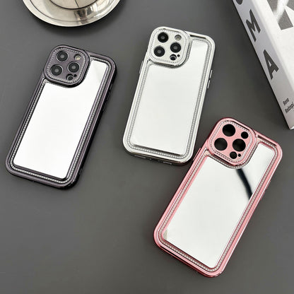 ELECTROPRIME For iPhone 15 Plus Electroplating Mirror TPU Phone Case(Silver)