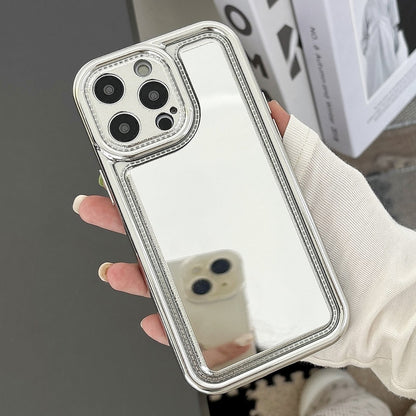 ELECTROPRIME For iPhone 15 Plus Electroplating Mirror TPU Phone Case(Silver)