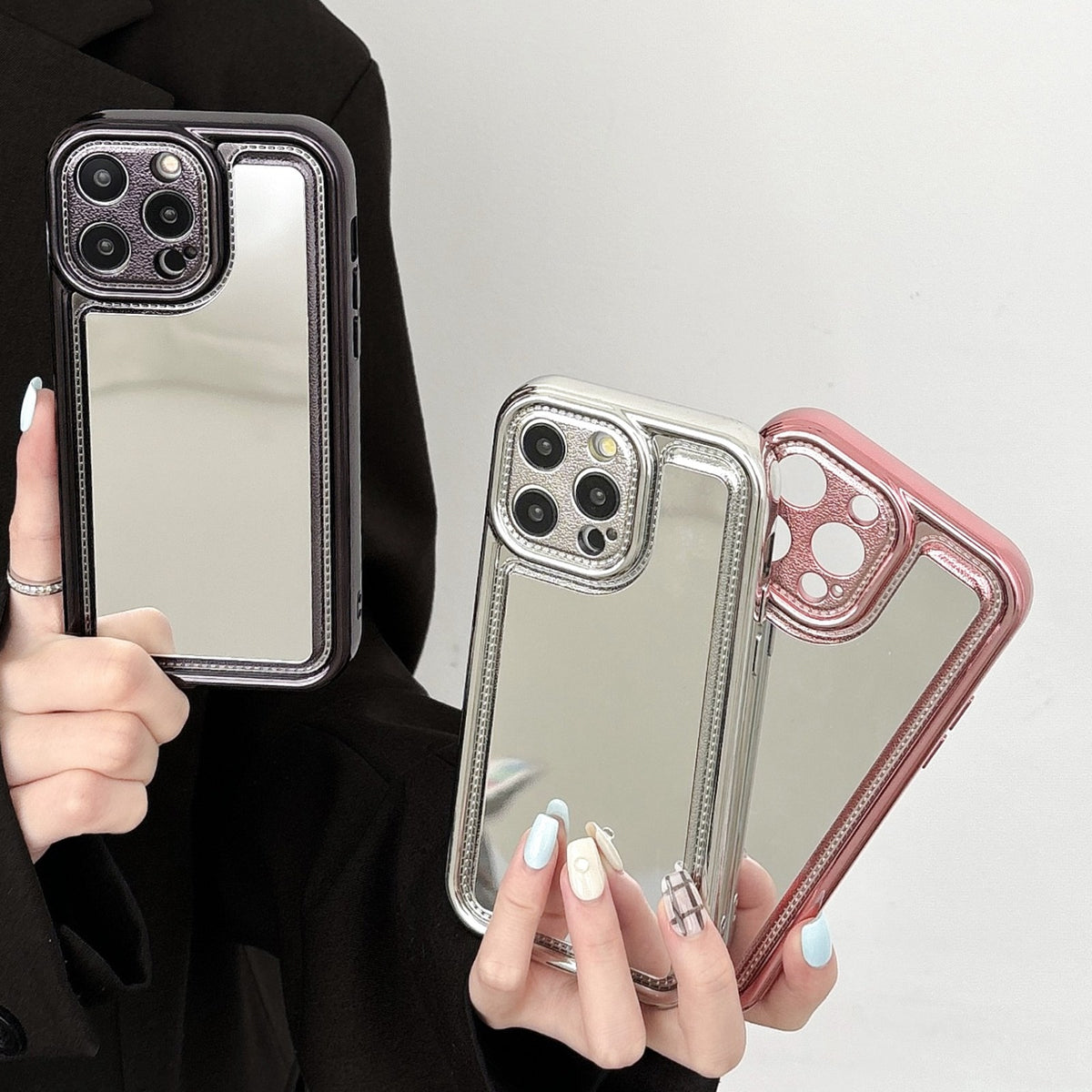 ELECTROPRIME For iPhone 15 Plus Electroplating Mirror TPU Phone Case(Silver)