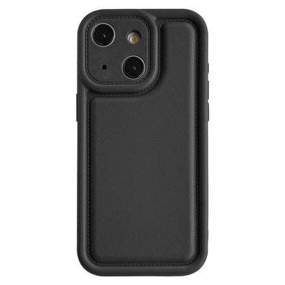 ELECTROPRIME For iPhone 15 Plus Frosted Leather Texture TPU Phone Case(Black)