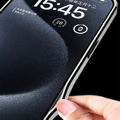 ELECTROPRIME For iPhone 15 GKK Leather Electroplating Supersonic Speed Shockproof Phone Case(Black)