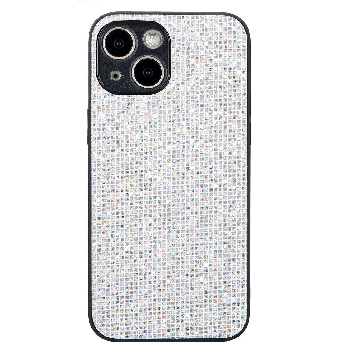 ELECTROPRIME For iPhone 15 Plus Glitter Powder TPU Hybrid PC Phone Case(White)