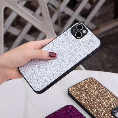 ELECTROPRIME For iPhone 15 Plus Glitter Powder TPU Hybrid PC Phone Case(White)
