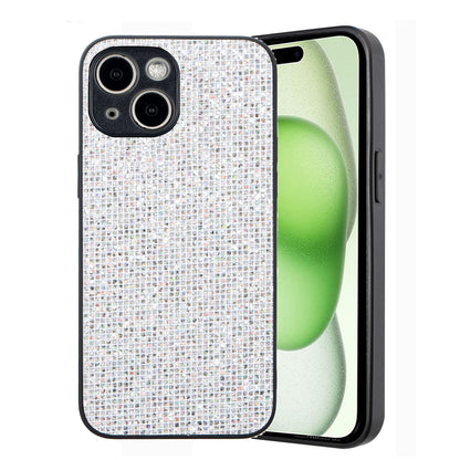 ELECTROPRIME For iPhone 15 Glitter Powder TPU Hybrid PC Phone Case(White)