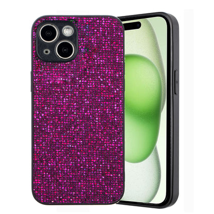 ELECTROPRIME For iPhone 15 Glitter Powder TPU Hybrid PC Phone Case(Purple)