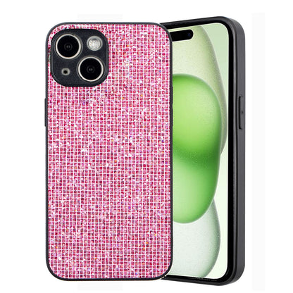 ELECTROPRIME For iPhone 15 Glitter Powder TPU Hybrid PC Phone Case(Pink)