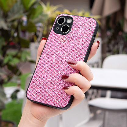 ELECTROPRIME For iPhone 15 Glitter Powder TPU Hybrid PC Phone Case(Pink)