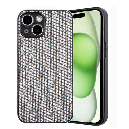 ELECTROPRIME For iPhone 15 Glitter Powder TPU Hybrid PC Phone Case(Silver)