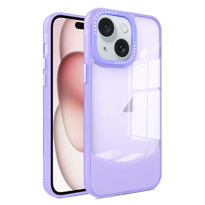ELECTROPRIME For iPhone 15 Two-color High Transparency Skin Feel TPU Phone Case(Purple)