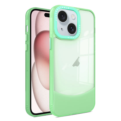 ELECTROPRIME For iPhone 15 Two-color High Transparency Skin Feel TPU Phone Case(Green)