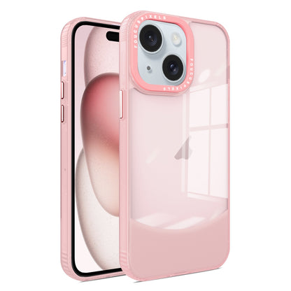 ELECTROPRIME For iPhone 15 Two-color High Transparency Skin Feel TPU Phone Case(Pink)
