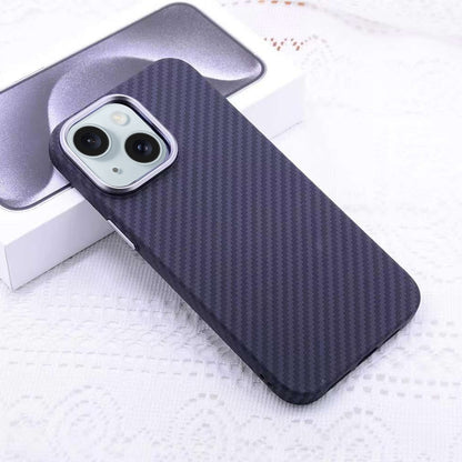 ELECTROPRIME For iPhone 15 Kevlar Carbon Fiber Texture MagSafe Magnetic Phone Case(Black)