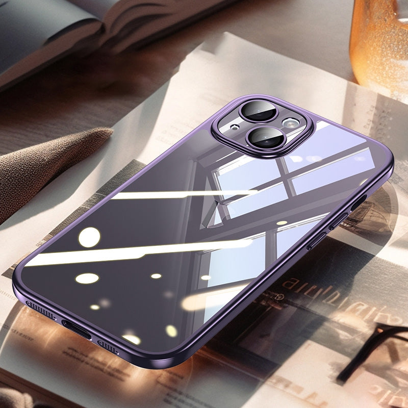 ELECTROPRIME For iPhone 15 SULADA Electroplating Frosted PC + TPU Shockproof Phone Case(Purple)
