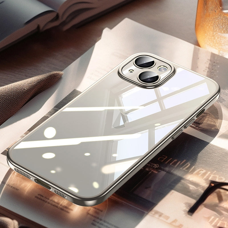 ELECTROPRIME For iPhone 15 SULADA Electroplating Frosted PC + TPU Shockproof Phone Case(Grey)