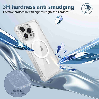 ELECTROPRIME For iPhone 15 Plus Transparent MagSafe Magnetic Phone Case(Transparent)