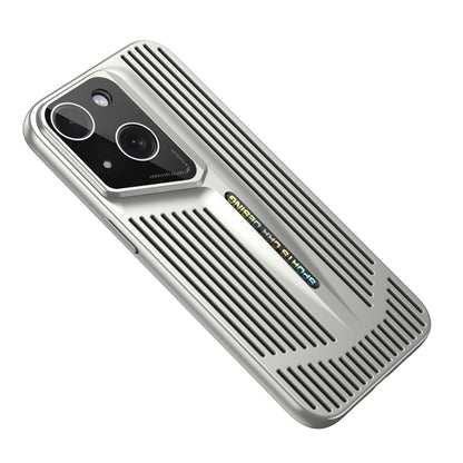 ELECTROPRIME For iPhone 15 Blade Cooling PC Full Coverage Phone Case(Titanium Silver)