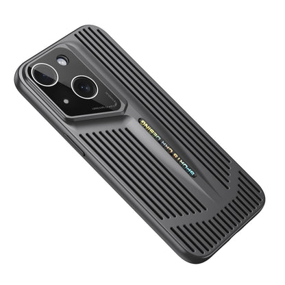 ELECTROPRIME For iPhone 15 Blade Cooling PC Full Coverage Phone Case(Graphite Black)