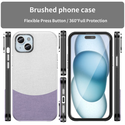 ELECTROPRIME For iPhone 15 Plus Leather Texture MagSafe Magnetic TPU + PC Phone Case(Light Purple)