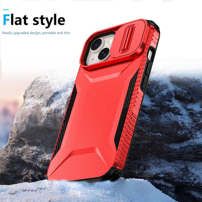 ELECTROPRIME For iPhone 15 Sliding Camshield Phone Case(Red)
