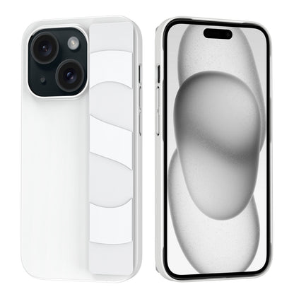 ELECTROPRIME For iPhone 15 Plus Silicone Wristband Holder Phone Case(White)