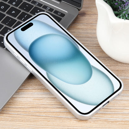 ELECTROPRIME For iPhone 15 Plus Pure Color Honeycomb Aromatherapy MagSafe Phone Case(Silver)