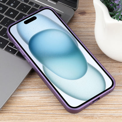 ELECTROPRIME For iPhone 15 Pure Color Honeycomb Aromatherapy MagSafe Phone Case(Purple)