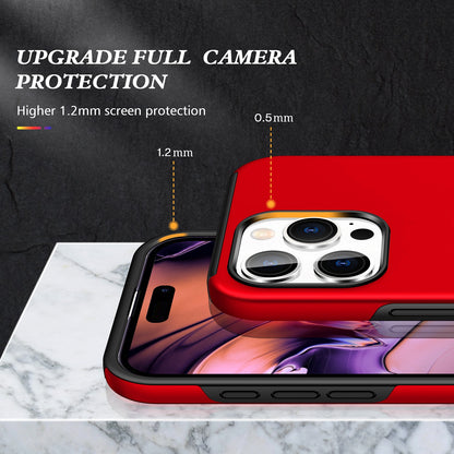 ELECTROPRIME For iPhone 15 Plus Magnetic Ring Holder Phone Case(Red)