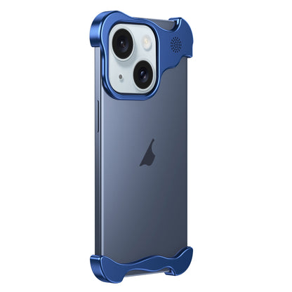 ELECTROPRIME For iPhone 15 Plus Aromatherapy Alloy Frameless Phone Case(Blue)