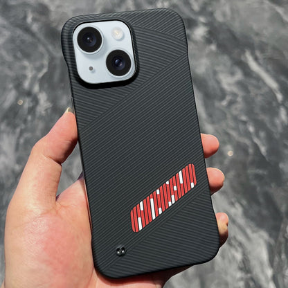 ELECTROPRIME For iPhone 15 Carbon Fiber Frameless Cooling Phone Case(Red)
