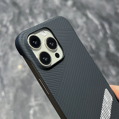 ELECTROPRIME For iPhone 15 Carbon Fiber Frameless Cooling Phone Case(Silver)