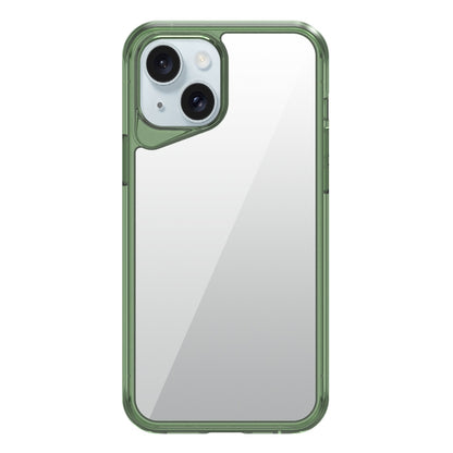 ELECTROPRIME For iPhone 15 Plus Ice Transparent Series TPU + PC + Acrylic Hybrid Phone Case(Green)