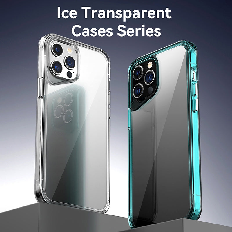 ELECTROPRIME For iPhone 15 Plus Ice Transparent Series TPU + PC + Acrylic Hybrid Phone Case(Green)