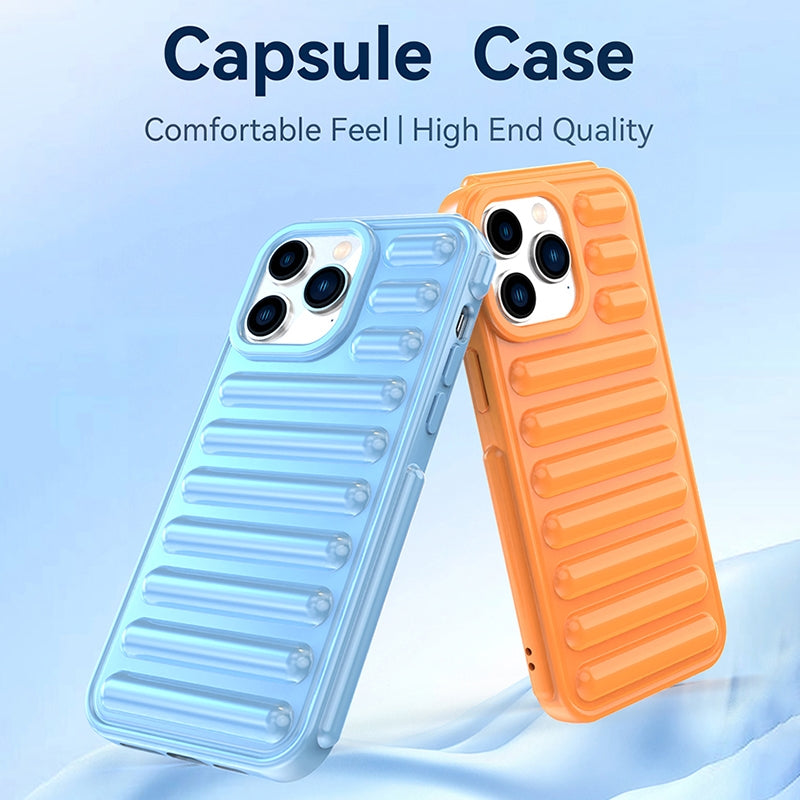 ELECTROPRIME For iPhone 15 Capsule Series Candy Color TPU Phone Case(Purple)