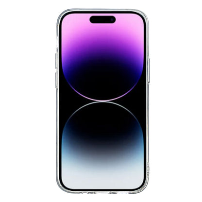ELECTROPRIME For iPhone 15 Plus Colored Drawing Pattern Transparent TPU Phone Case(Pink Floral)
